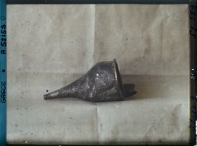 Image représentant Vase (à boire : Rhyton ?) ciselé, provenant de Mycènes