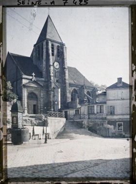 Image représentant L'église St-Germain-de-Charonne, rue de Bagnolet