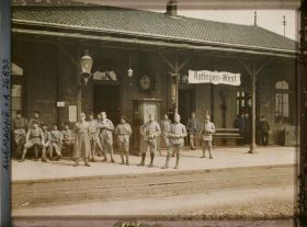 Image représentant La gare occupée par les troupes françaises