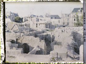 Image représentant France, Reims, Ruines aux abords de la rue Cérès