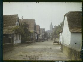 Image représentant Alsace, Urviller, Entrée du Village