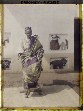 Image représentant Portrait d'Ahovô, chef de la famille royale, frère de  null Béhanzin