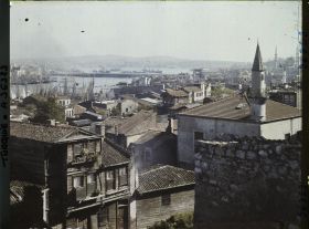 Image représentant Le pont de Galata vu de la rive occidentale