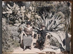 Image représentant Un couple d'invités d'Albert Kahn