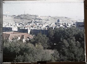 Image représentant Vue de la vieille ville prise de l'ouest en direction du Mont des Oliviers