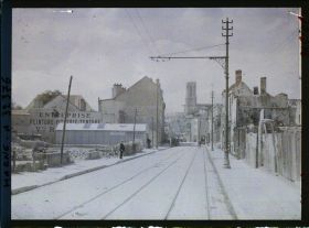 Image représentant France, Reims, Rue Gambetta, Direction de la rue Chanzy