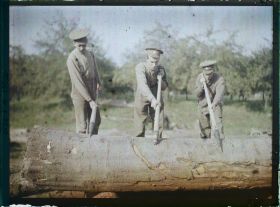 Image représentant France, Quesmy, Canadiens enlevant une bille