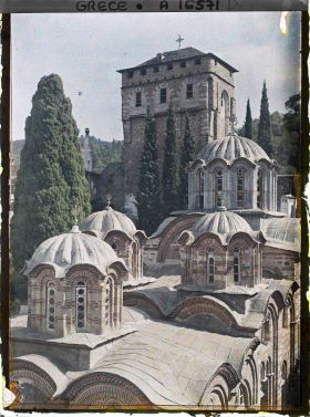 Image représentant Turquie, Hilendar, Les Coupoles et la Tour du Monastère