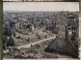 Image représentant France, Verdun, Ruines de la Ville basse et rue Marzel