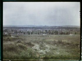 Image représentant France, Verdun, Verdun vu de la route du fort St Michel vers l'Ouest