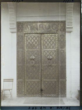 Image représentant L'Exposition des arts décoratifs, Porte du Pavillon du Maroc