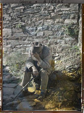 Image représentant Mont Athos, Karyès, Le vieil aveugle de Karyès