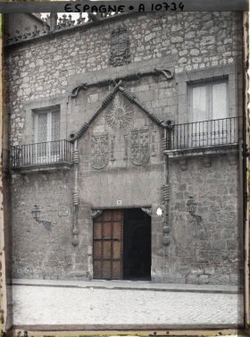 Image représentant Espagne, Burgos, La Maison du Cordon, maison du Connétable XVe S avec le Cordon de St Frajoi