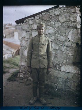 Image représentant Portrait d'un soldat de l'armée coloniale anglaise