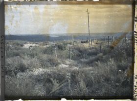 Image représentant France, Chin des Dames, Défenses près du Chemin des Dames vues vers Oulches