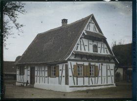 Image représentant France, Scheibenhard Env. de Lauterbourg, Une très jolie maison
