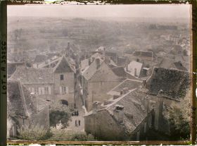 Image représentant France, Gourdon (Lot), Vue d'ensemble sur la ville prise de la promenade du Château vers le s.o.