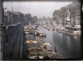 Image représentant La Seine vue du quai des Grands Augustins, en amont du Pont-Neuf