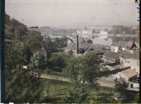 Image représentant Belgique, Visé, Vue Générale sur Visée- bas, la Meuse en amont
