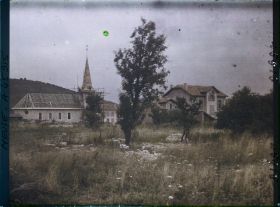 Image représentant France, Combres, Vue vers l'Eglise