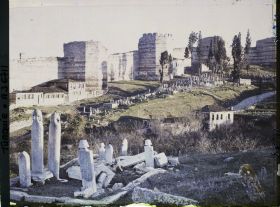 Image représentant Turquie, Constantinople, Mur de Théodose et porte oblique