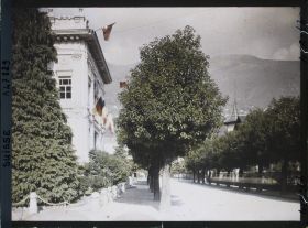 Image représentant Accords de Locarno, la rue du palais de Justice où eut lieu la conférence sur le pacte de Sécurité