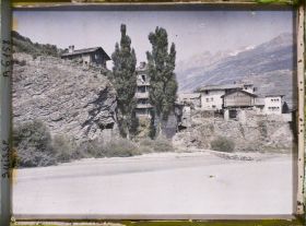Image représentant La Viège en amont du pont couvert