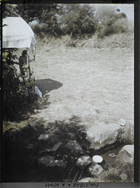 Image représentant Le reposoir de saint Mathurin sur le parcours de la Grande Troménie