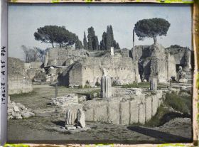 Image représentant Italie, Rome, Paysage dans les ruines du Palatin