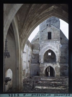Image représentant France, Haraucourt, Vue prise du Chœur sur la porte et le Clocher