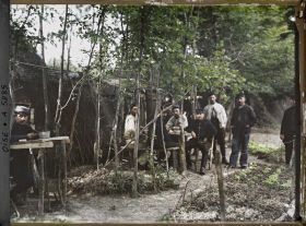 Image représentant France, Conchy les Pots, Gourbis d'artilleurs du 36e à Conchy-les-Pots