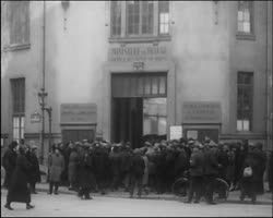 Image représentant Miséreux à une soupe populaire, le chômage à Paris,