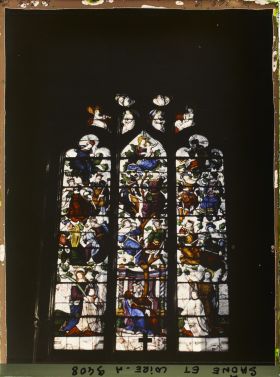 Image représentant Cathédrale Saint-Lazare, le vitrail de l'arbre de Jessé
