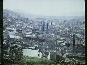 Image représentant Turquie, Magnesie, Panorama sur le Centre de la Ville vers l'Ouest