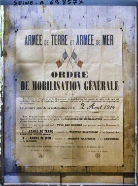 Image représentant Affiche de la mobilisation générale du 2 Août 1914