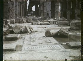 Image représentant France, Albert, Intérieur de la nef déblayée de la Basilique