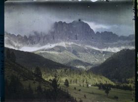 Image représentant Le massif du Catinaccio (Rosengarten) depuis Lavinia Bianca (Weiblahnbad)