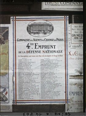 Image représentant Affiche de l'emprunt national, Compagnie des agents de change de Paris