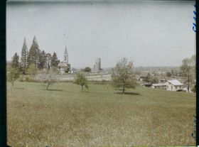 Image représentant Vue sur la ville et son château-fort dit Château de Châlus-Chabrol
