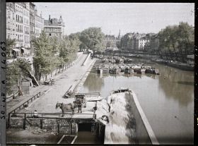 Image représentant La Seine et le quai des Orfèvres vus du Pont Neuf