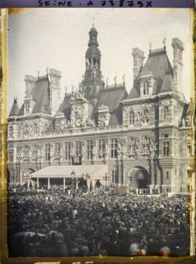 Image représentant Réception en l'honneur de Costes et Bellonte après leur triomphal raid aérien Paris-New-York