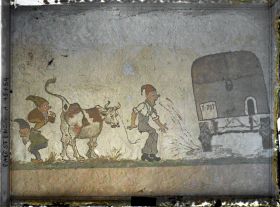 Image représentant Fresque sur un mur du cellier de l'Ecole de la Salle (ou Frères des Ecoles chrétiennes)