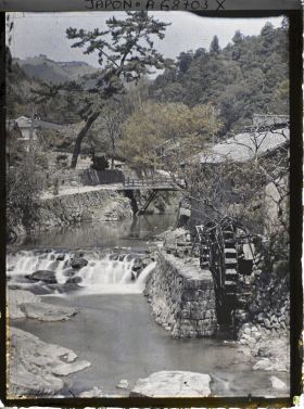Image représentant Un moulin sur la rivière Yamato (Yamato-gawa)