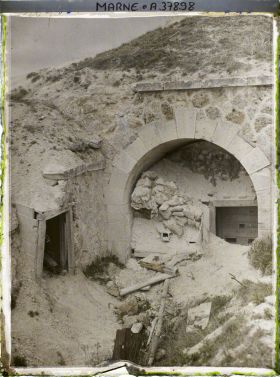 Image représentant France, La Pompelle, Défenses improvisées face Sud