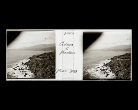 Image représentant La côte de la Riviera ligure, vue depuis le train