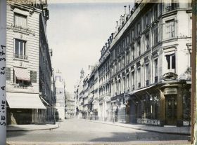 Image représentant La rue Taitbout depuis le boulevard des Italiens