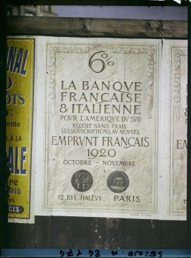 Image représentant Affiche de l'emprunt national de 1920, Banque française et italienne