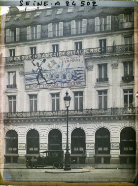 Image représentant L'emprunt national de 1920 à la Banque Française et Italienne, 12 rue Halévy