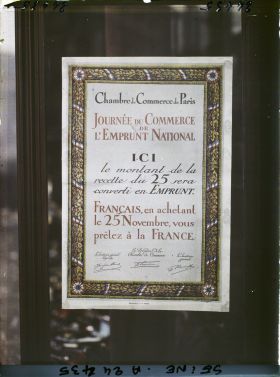 Image représentant Affiche pour la Journée du commerce de l'emprunt national de 1920, Chambre de Commerce de Paris