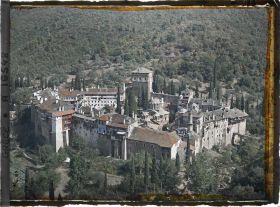 Image représentant Turquie, Hilendar, Panorama du Monastère de Hilendar